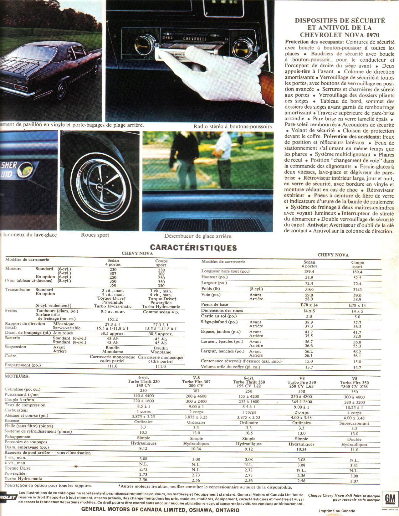 1970 Chevrolet Nova French Foldout Page 3